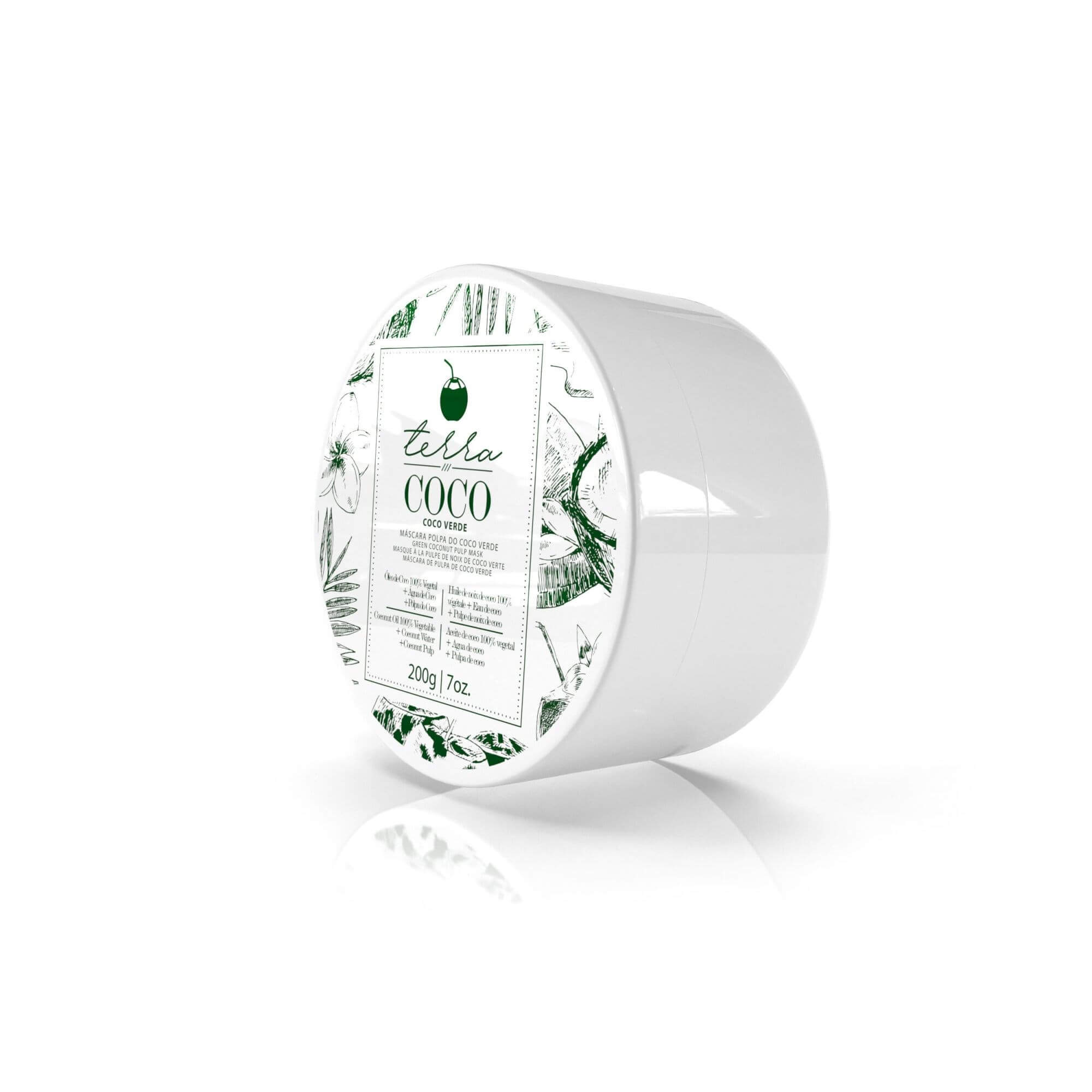 Máscara Polpa de Coco Verde 200g – Terra Coco