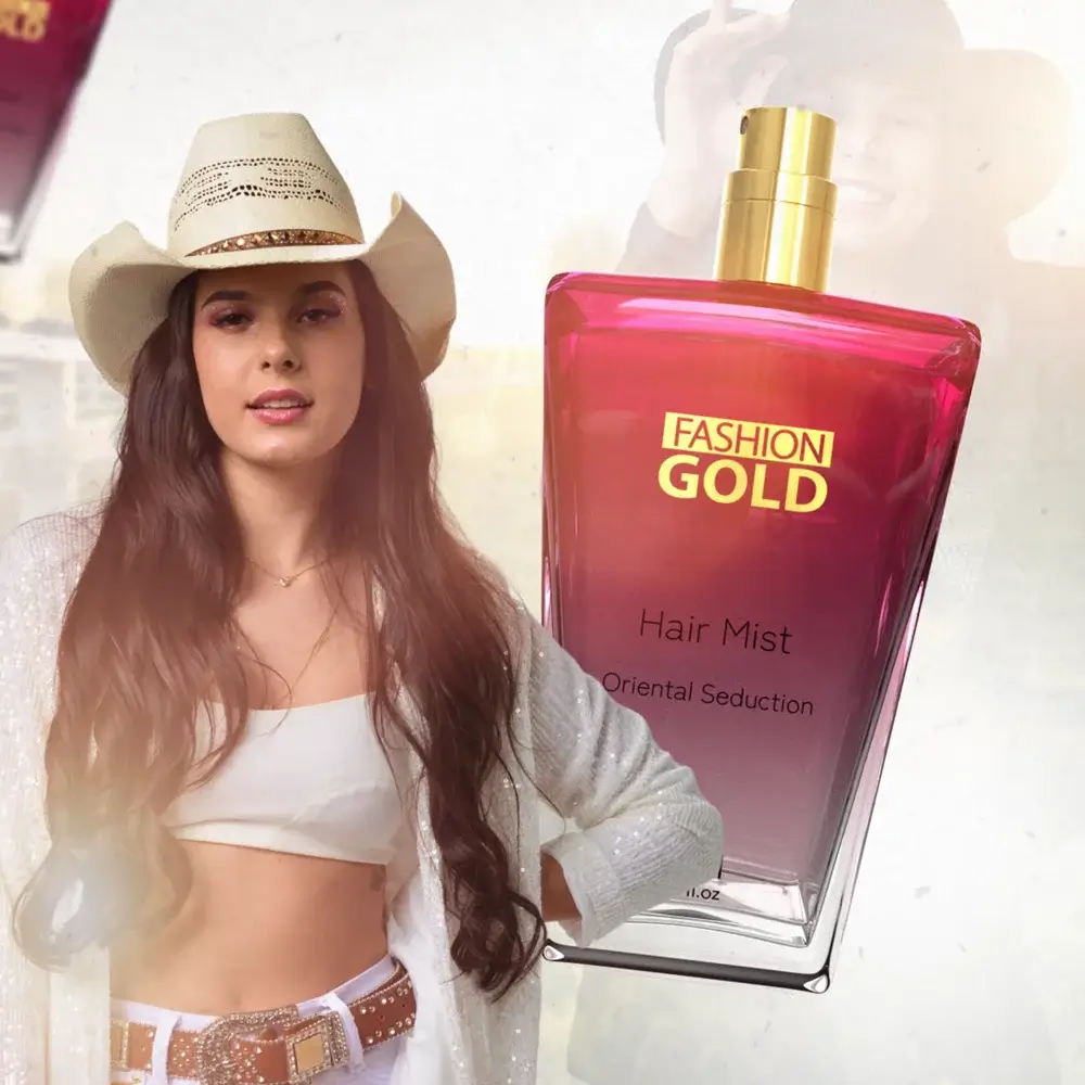 Perfume Ana Castela Boiadeira Fashion Gold Perfume Capilar Oriental Seduction 50ml