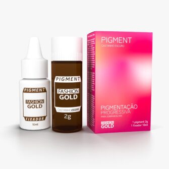 Henna Para Sobrancelhas 2g - Fashion Gold Hennas: Castanho Escuro